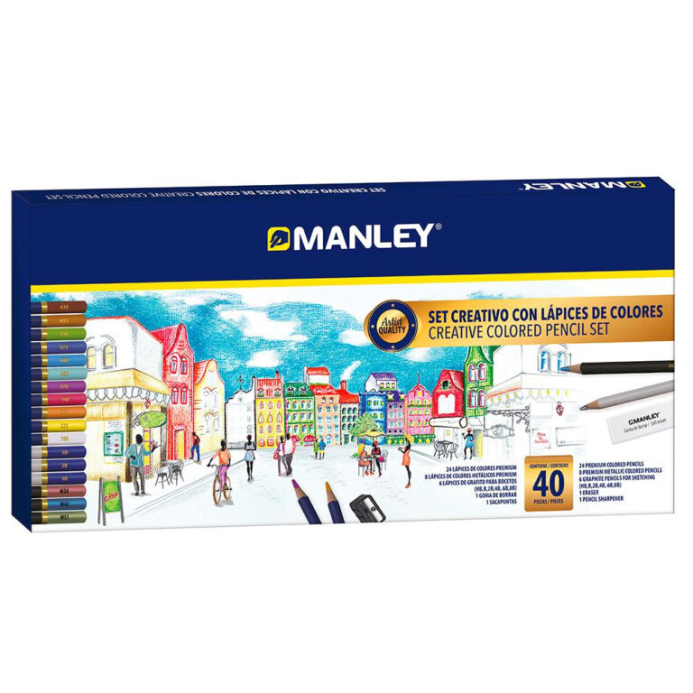 Set creativo Manley lápices de colores 40 piezas