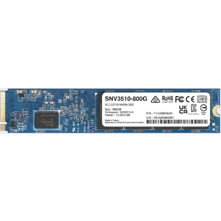 SSD Synology SNV3510-800G M.2 800 GB PCI Express 3.0 NVMe