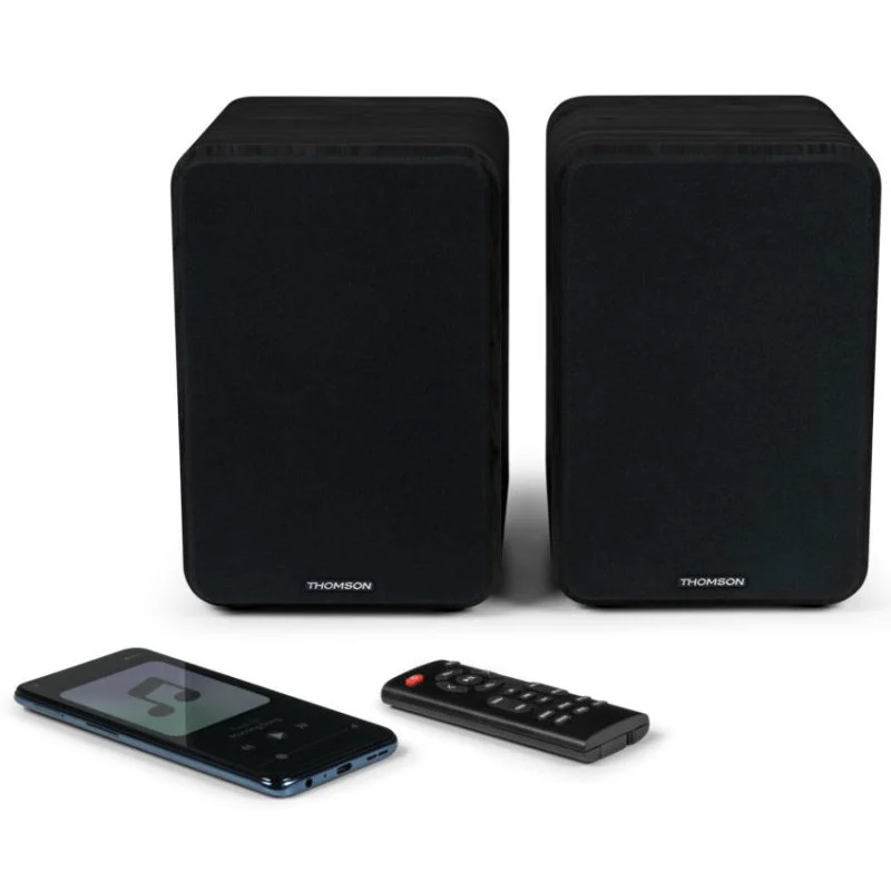 Altavoces Thomson WS600DUO Bluetooth 100W Negros Usados - Imagen 2