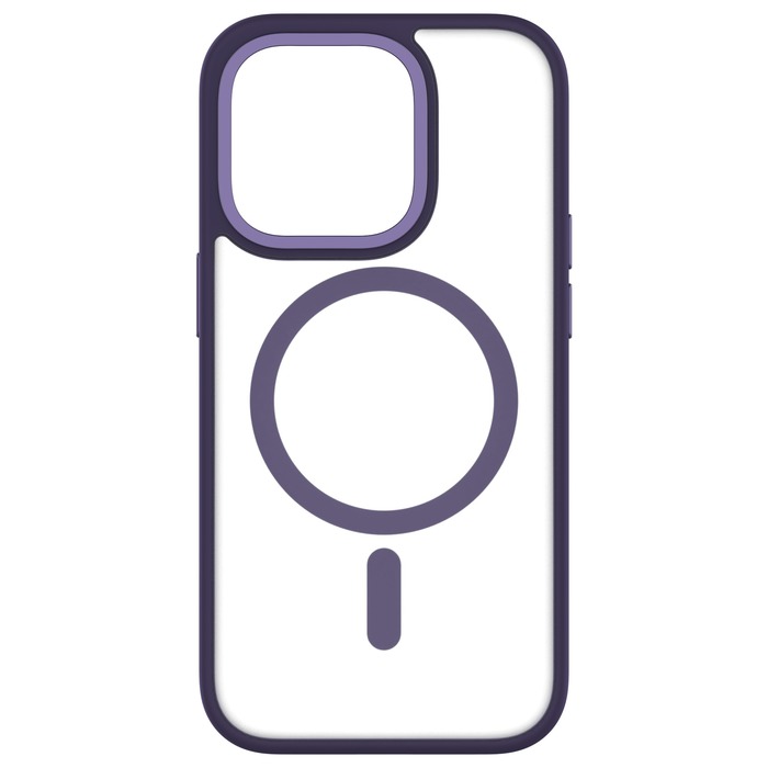 Funda híbrida blanda QDOS con cierre a presión para Apple iPhone 14 Pro Púrpura - Imagen 3