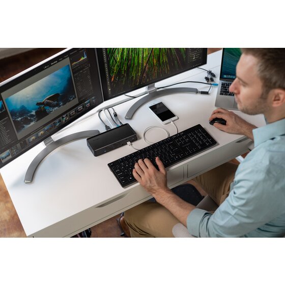 Docking Station Kensington Universal SD4700P USB 3.0 USB-C K38240 Usado *Sin emb - Imagen 5