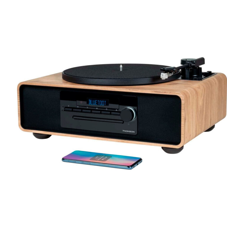 Microcadena con Tocadiscos Thomson MIC300TT Bluetooth Radio FM CD MP3 Usado ***