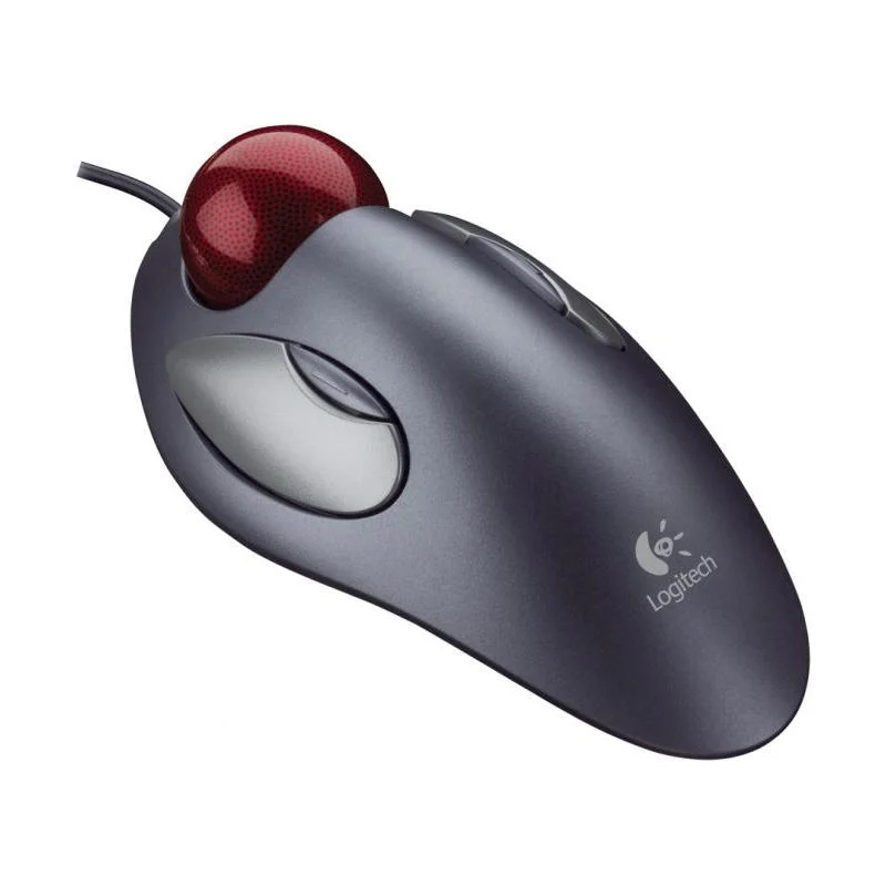 Ratón Logitech Trackman Marble Ambidiestro Usado **Sin embalaje original**