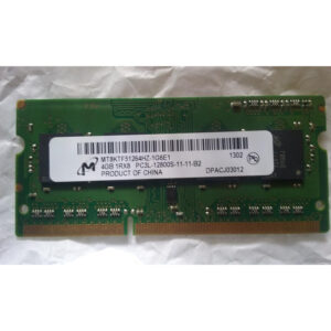 Módulo de memoria Micron 4GB MT8KTF51264HZ-1G6E1 DDR3 PC3L-12800S 1600MHz SODIMM