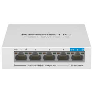 Switch Keenetic PoE+ Switch 5 Gigabit de 5 puertos con 4 puertos PoE+