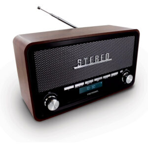 Radio Digital Vintage Metronic 477230 Bluetooth, Dab+ y FM RDS Entrada de Audio
