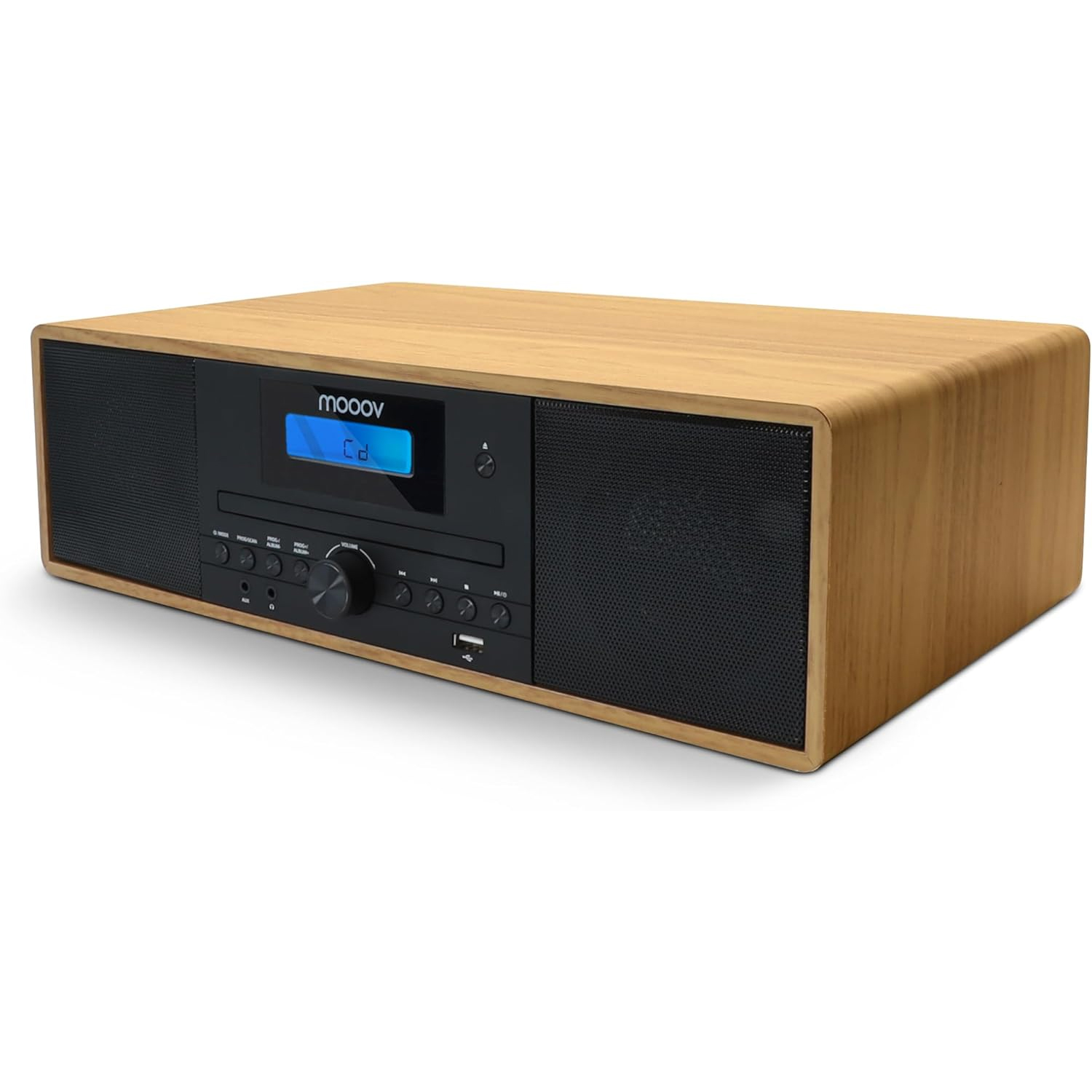 Microcadena Mooov 477380 HiFi estéreo 50W, Reproductor CD, Bluetooth, FM, USB - Imagen 3