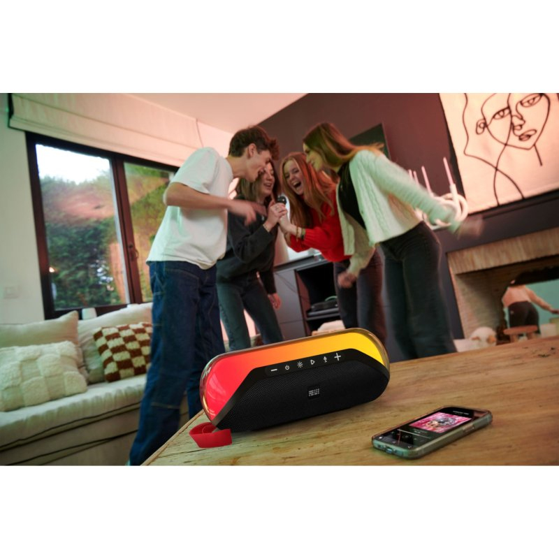 Altavoz Big Ben PARTYBTLITE2 Bluetooth Inalámbrico Con Efectos Luminosos 50W - Imagen 8