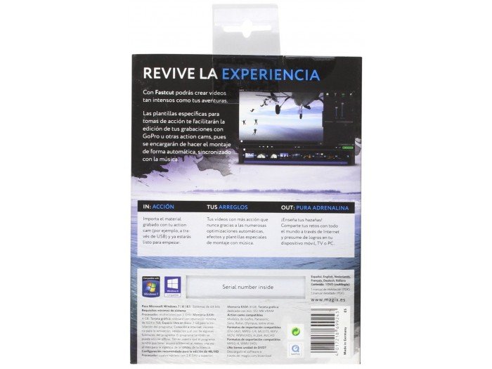 Pack Cámara de acción CX Activeon con Wi-Fi + Palo selfie aluminio + Software - Imagen 7