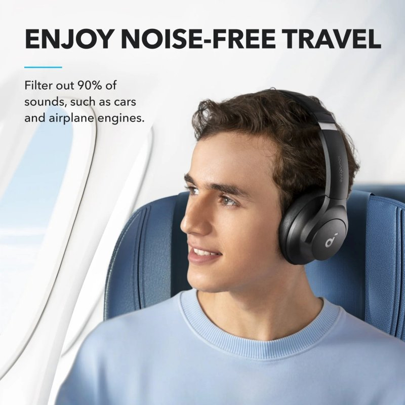 Auriculares Soundcore Q20i Bluetooth Cancelación Activa de Ruido Híbrida Azules - Imagen 2