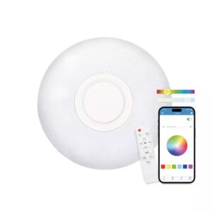Plafón LED KSIX Rainbow Altavoz 5 W integrado RGB+CCT Diámetro 40 cm