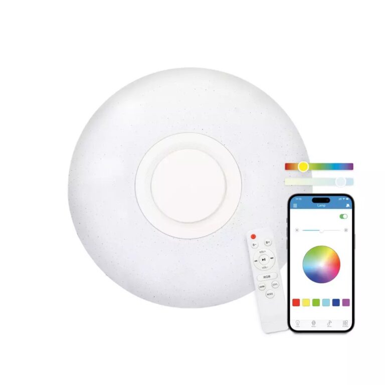 Plafón LED KSIX Rainbow Altavoz 5 W integrado RGB+CCT Diámetro 40 cm