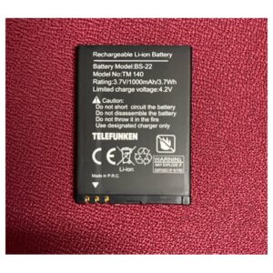 Batería Litio original para Telefunken TM140 3.7V 1000mAh