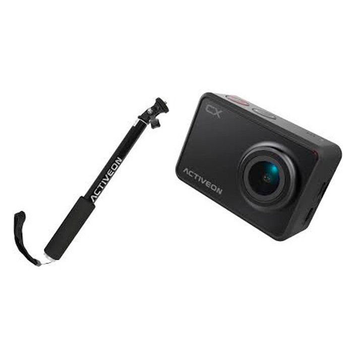 Pack Cámara de acción CX Activeon con Wi-Fi + Palo selfie aluminio + Software