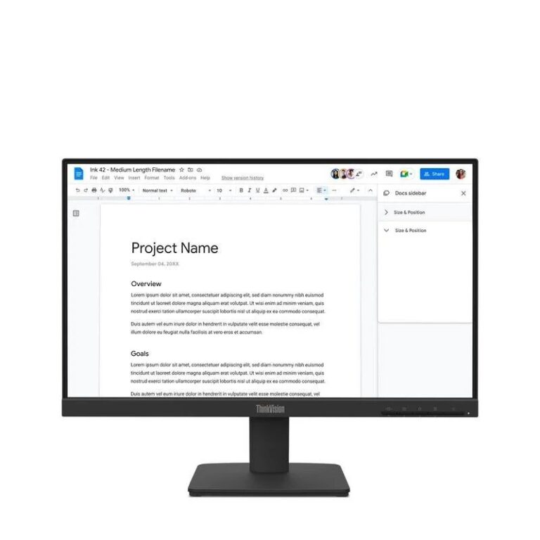 Monitor Lenovo ThinkVision S22-4e 21.5" FullHD 100Hz IPS 4ms Usado