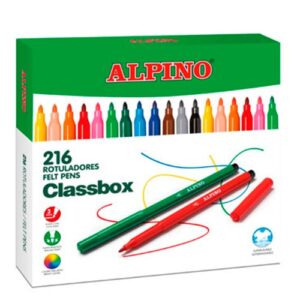 Pack de 216 rotuladores de color Alpino AR000108