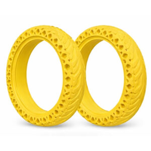 2 Ruedas Macizas para patinete de 8,5" Urban Scout Dibujo nido de abeja Amarilla