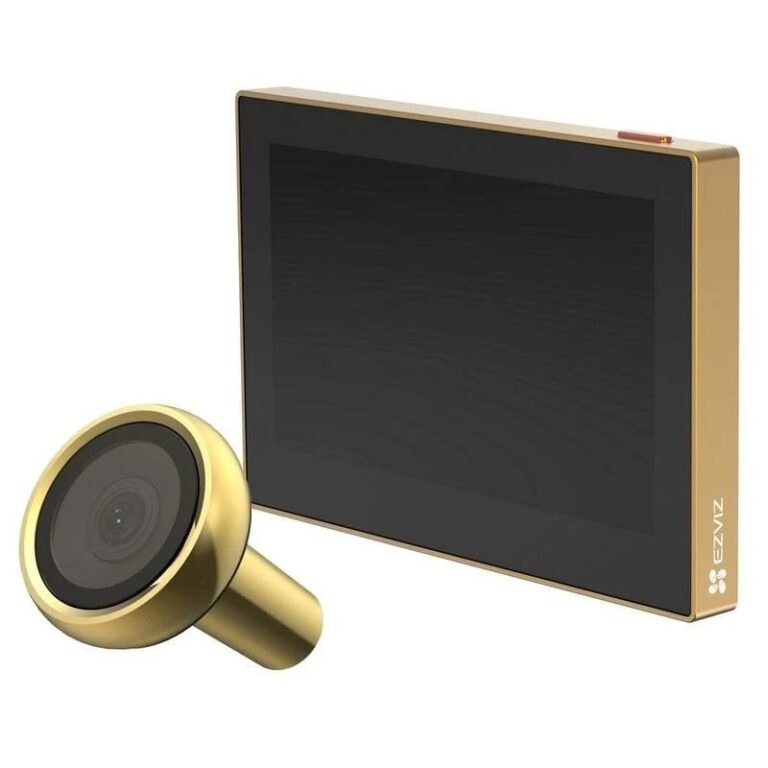 Mirilla inteligente Ezviz HP2 Pantalla a Color de 4,3" 32 mm dorada