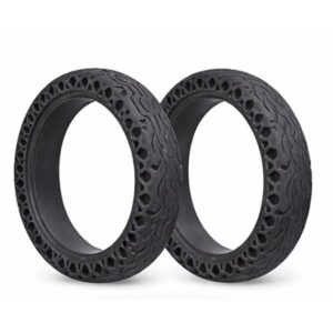 2 Ruedas Macizas para patinete de 8,5" Urban Scout Dibujo nido de abeja Negra