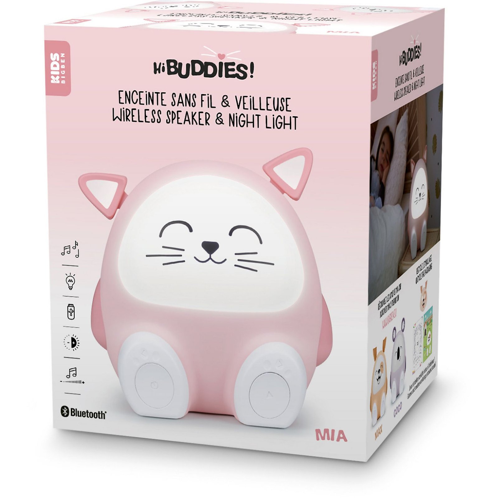 Altavoz inalámbrico Bigben BTKIDSCAT 15 W Bluetooth Hasta 8 horas Rosa Usado - Imagen 5