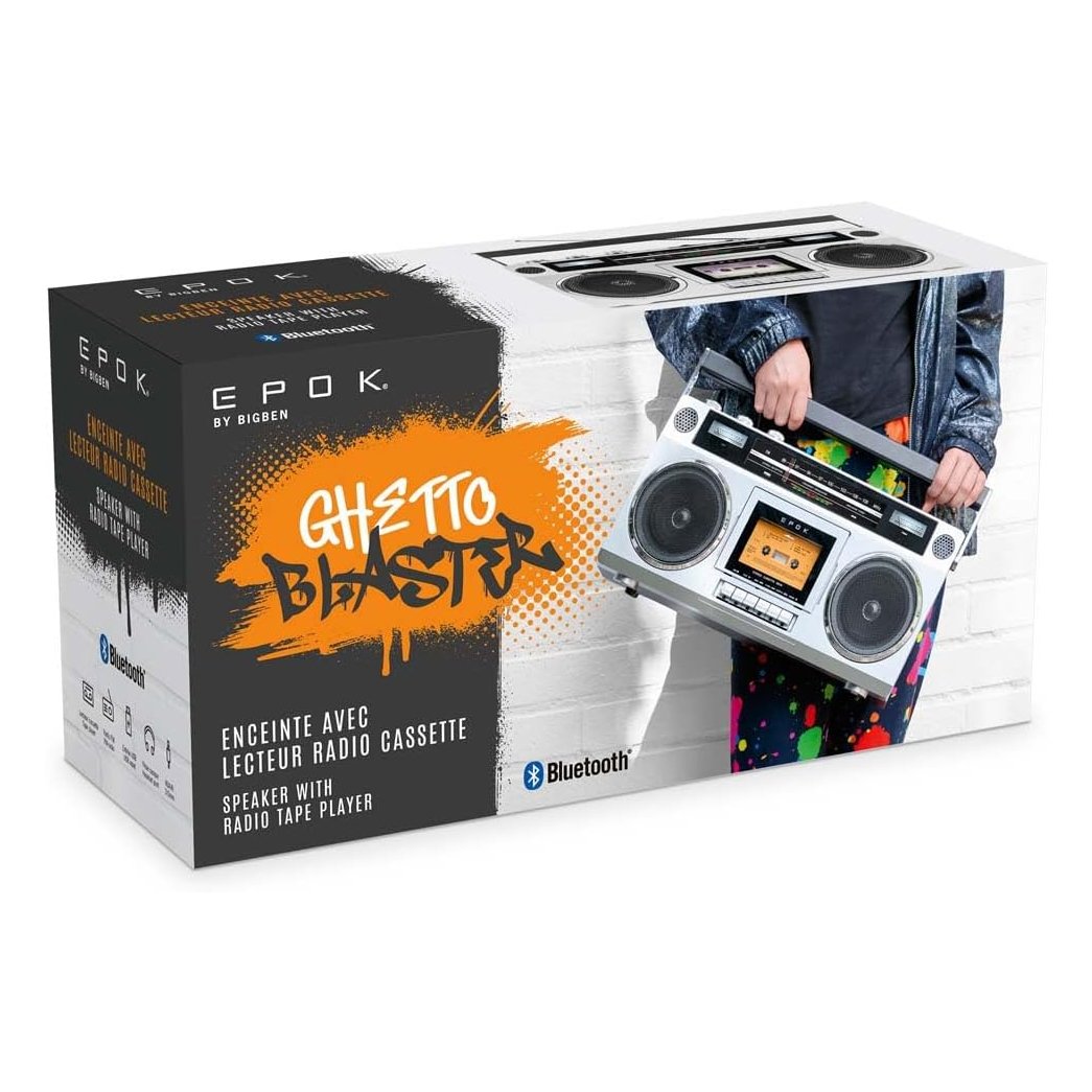 Radio Cassette portátil retro Epok by Big Ben Ghetto Blaster Bluetooth - Imagen 3
