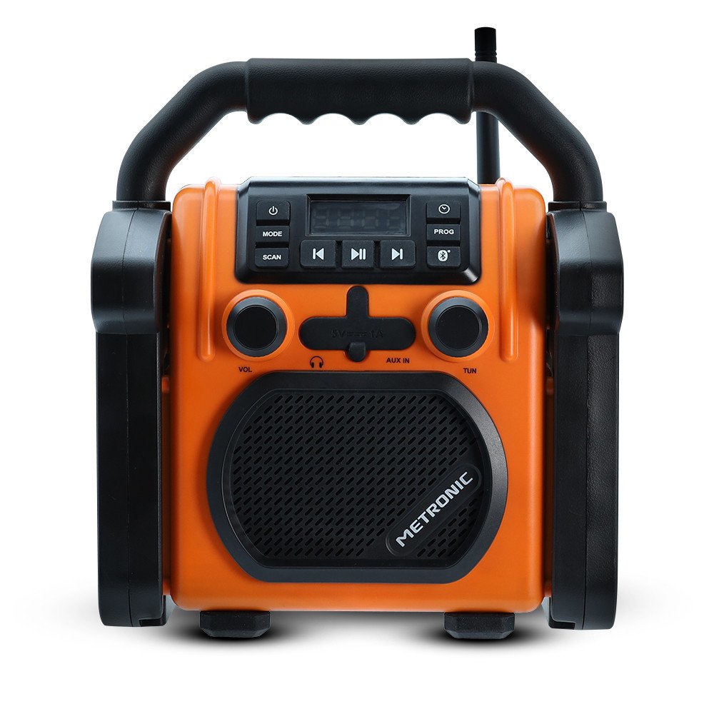 Radio para obras Metronic Billy con batería recargable radio FM Bluetooth - Imagen 2