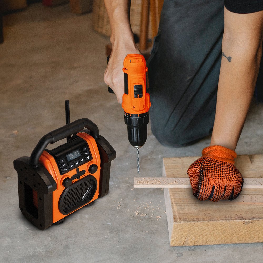 Radio para obras Metronic Billy con batería recargable radio FM Bluetooth - Imagen 4