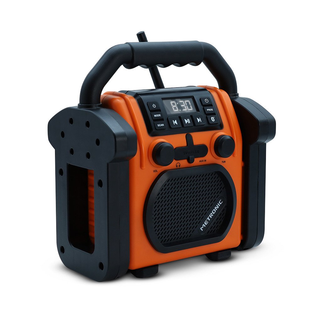 Radio para obras Metronic Billy con batería recargable radio FM Bluetooth
