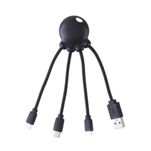 Adaptador USB multiconector Xoopar Octopus orificio para llavero negro
