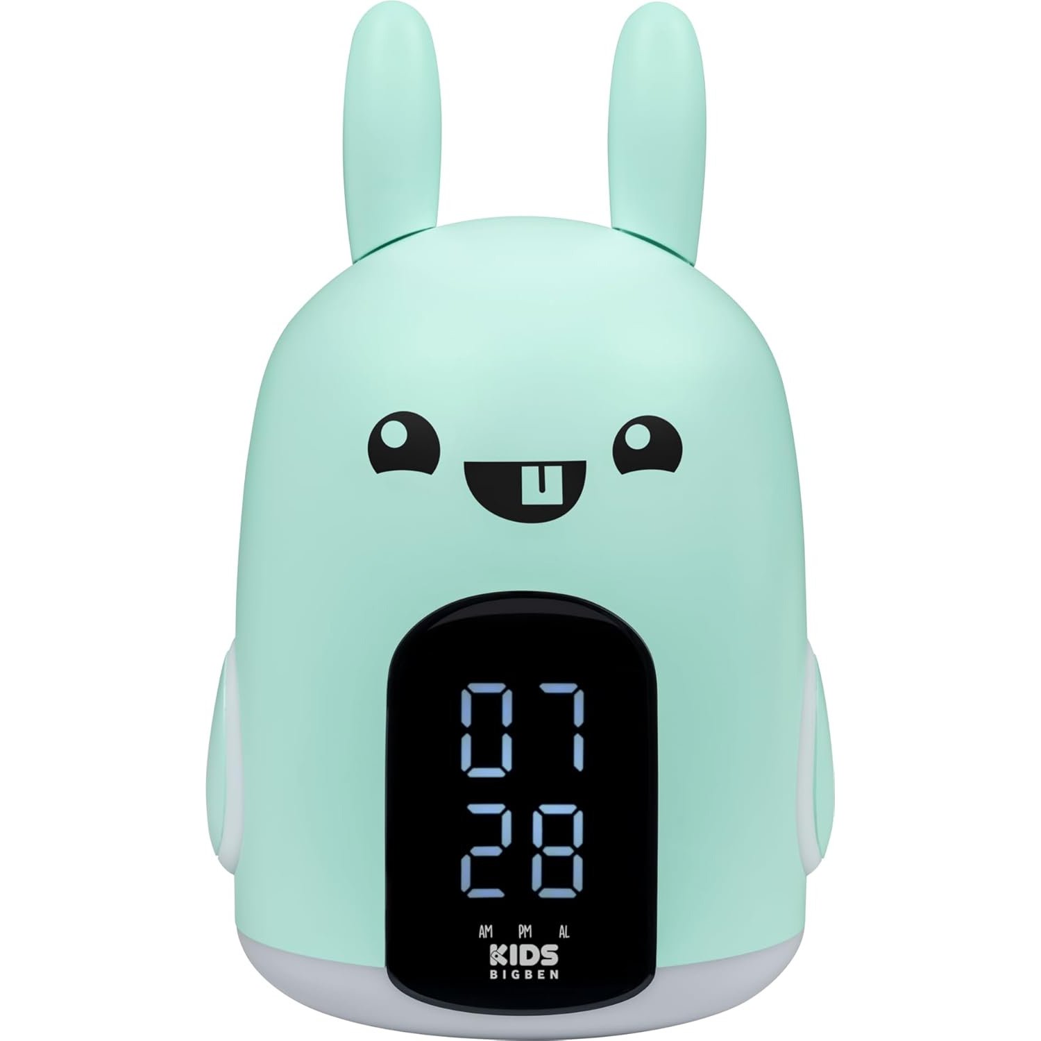 Reloj despertador infantil y luz nocturna Bigben RKIDSRABBIT Azul Usado