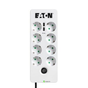 Eaton Protection Box Regleta Protección Sobretensiones 8 enchufes PB8TUD Usado