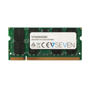 Módulo de memoria V7 V764004GBS 4GB DDR2 PC2-6400 800Mhz 1.8V SO DIMM (NUEVO)