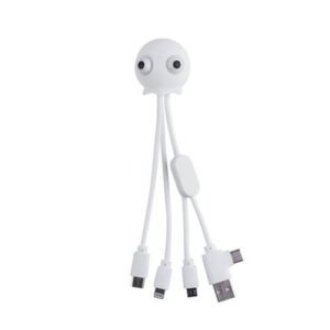 Adaptador multi conector Xoopar Jelly anti-stress blanco
