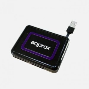Lector de tarjetas inteligentes y DNI-E Aqprox APPCRDNIB color negro