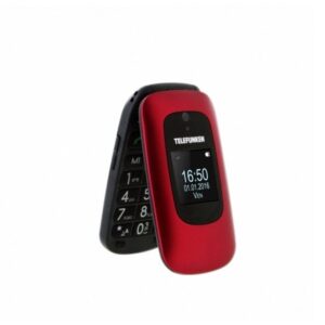 Teléfono Móvil Telefunken TM250 Teclas grandes rojo Usado