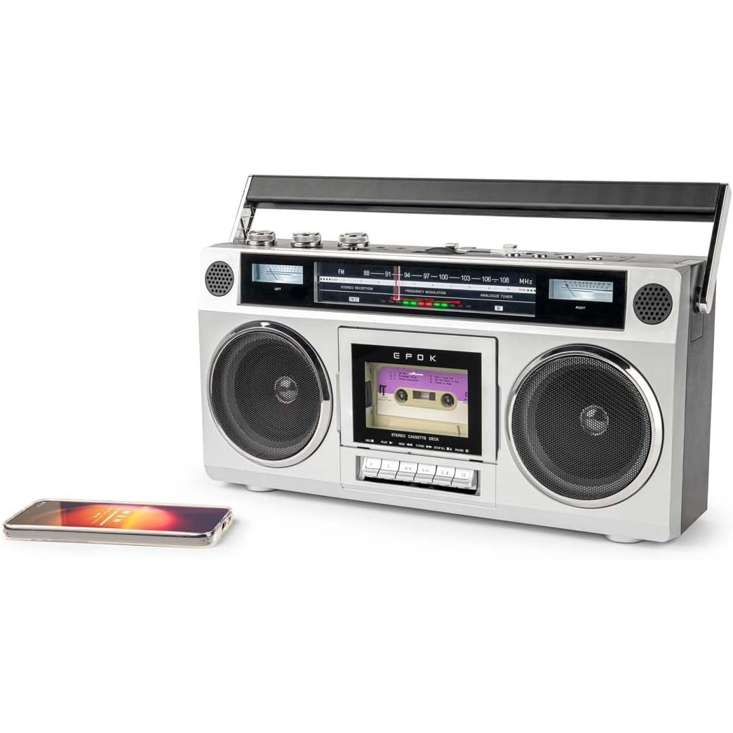 Radio Cassette portátil retro Epok by Big Ben Ghetto Blaster Bluetooth - Imagen 2