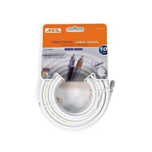 Cable Coaxial Engel Blanco 10m AXIL CA0712E