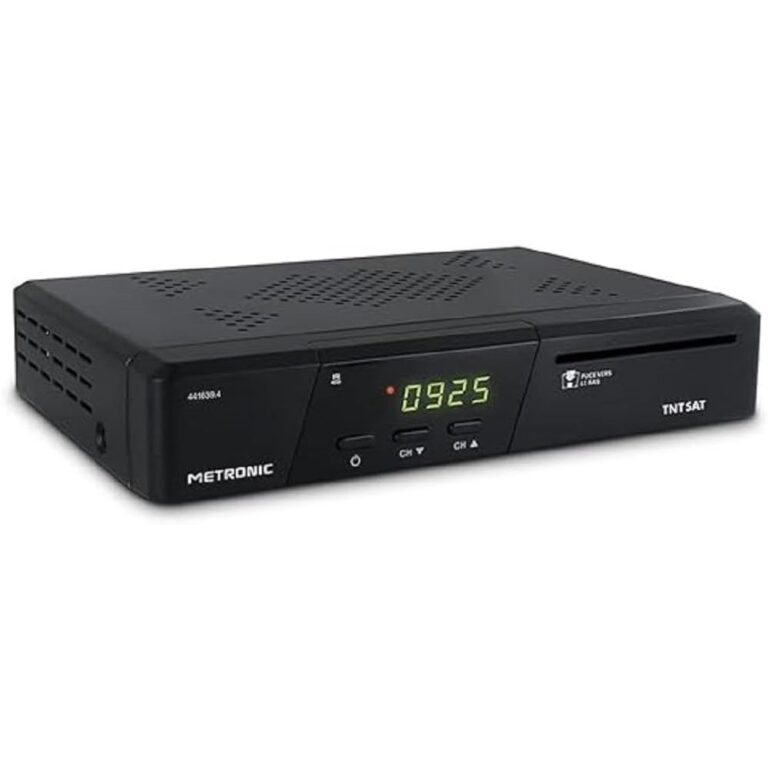 Receptor de TV por satélite Metronic 441639 (USB, DVB-S2, HDMI) Negro