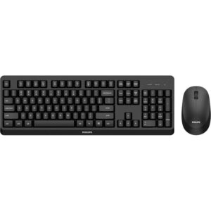 Combinación teclado y ratón USB Philips 3000 series 1600 DPI Inalámbricos Negro