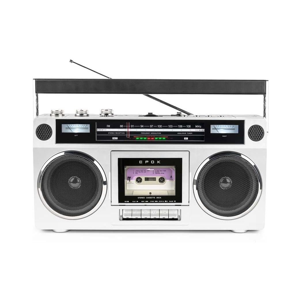 Radio Cassette portátil retro Epok by Big Ben Ghetto Blaster Bluetooth