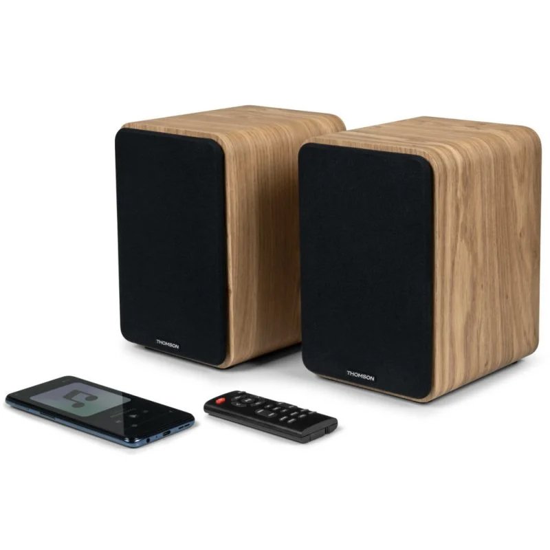 Altavoces Thomson WS602DUO Bluetooth 100W Madera (NUEVO) - Imagen 4