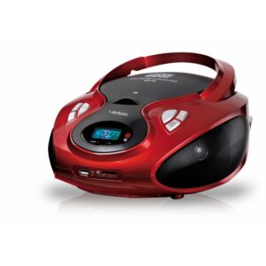 Reproductor CD Lauson CP439 Radio FM/PLL USB rojo (NUEVO)