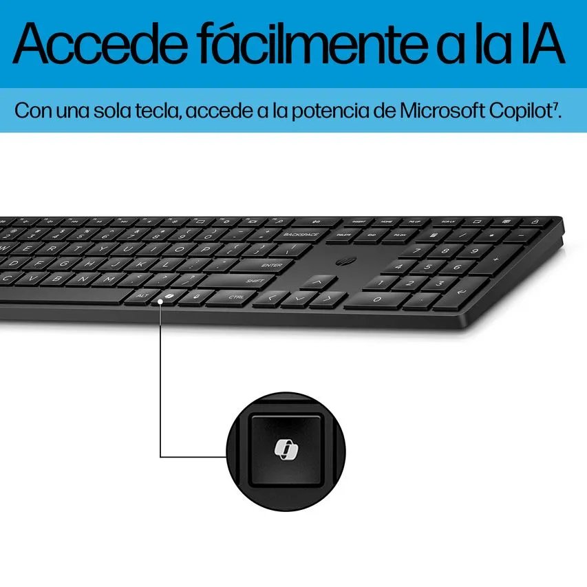Combo HP 655 Conjunto de teclado y ratón inalámbricos en español - Imagen 4