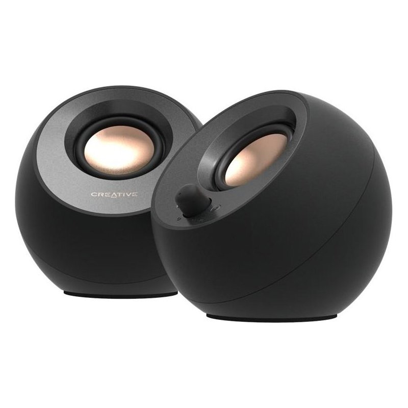 Conjunto de Altavoces Creative Pebble 2.0 V3 USB-C Negro - Imagen 2
