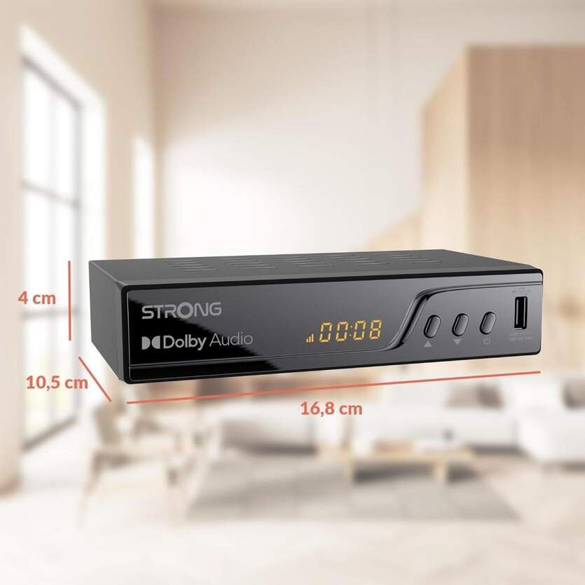 Receptor Digital Terrestre TDT Strong 4K UHD DVB T2 USB Analógico y digital - Imagen 3