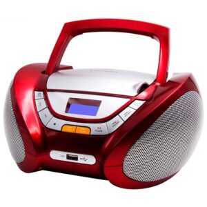 Reproductor CD Lauson CP442 Modern Combo CD/MP3 + Radio FM PLL Rojo