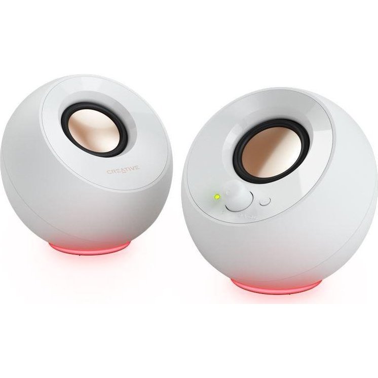 Conjunto de Altavoces Creative Pebble SE 2.0 Blancos w/RGB