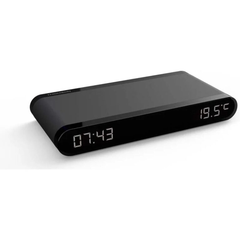 Radio despertador Thomson CT550I Pantalla Digital Carga por Inducción 15W Negro