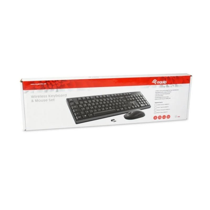 Combo Equip 245221 teclado inalámbrico + ratón óptico 1200 DPI en español (ñ) - Imagen 6