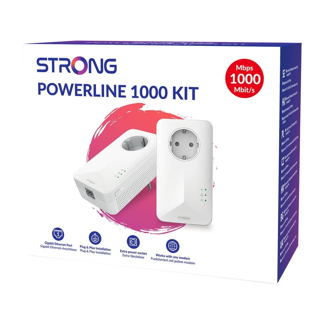 Adaptador Strong Powerline 1000 Duo Wi-Fi EU V2 - Imagen 5